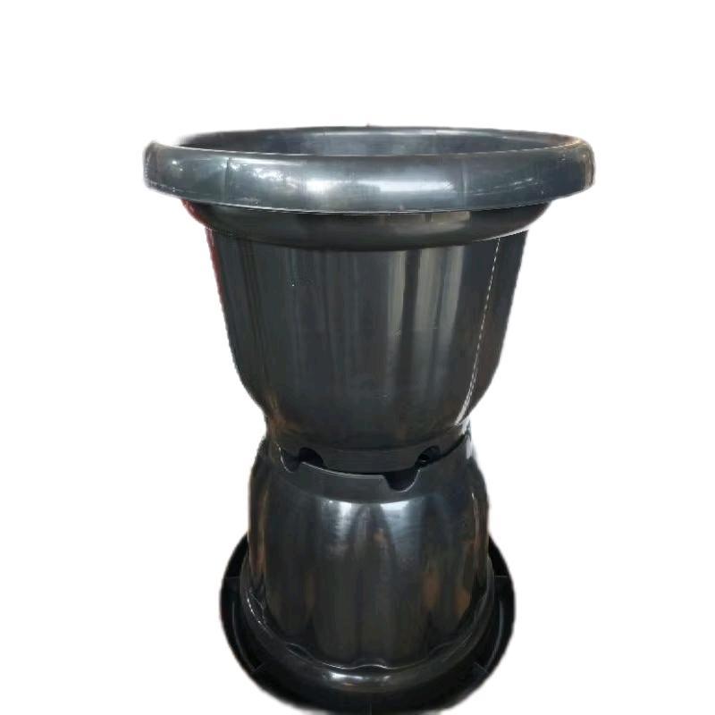 Pot Bigmom 50 Hitam /Pot Jumbo /Pot Ebony /Pot Besar /Pot Tanaman Besar /Pot Plastik / Pot Bunga pla