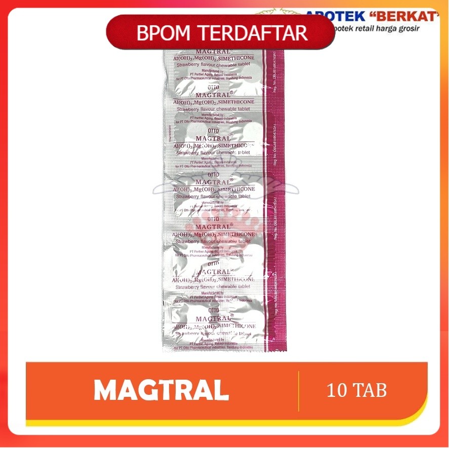 [OBAT BPOM] Magtral Tablet Isi 10 Obat Maag Asam Lambung Obat manjur, obat generik, apotek berkat, a