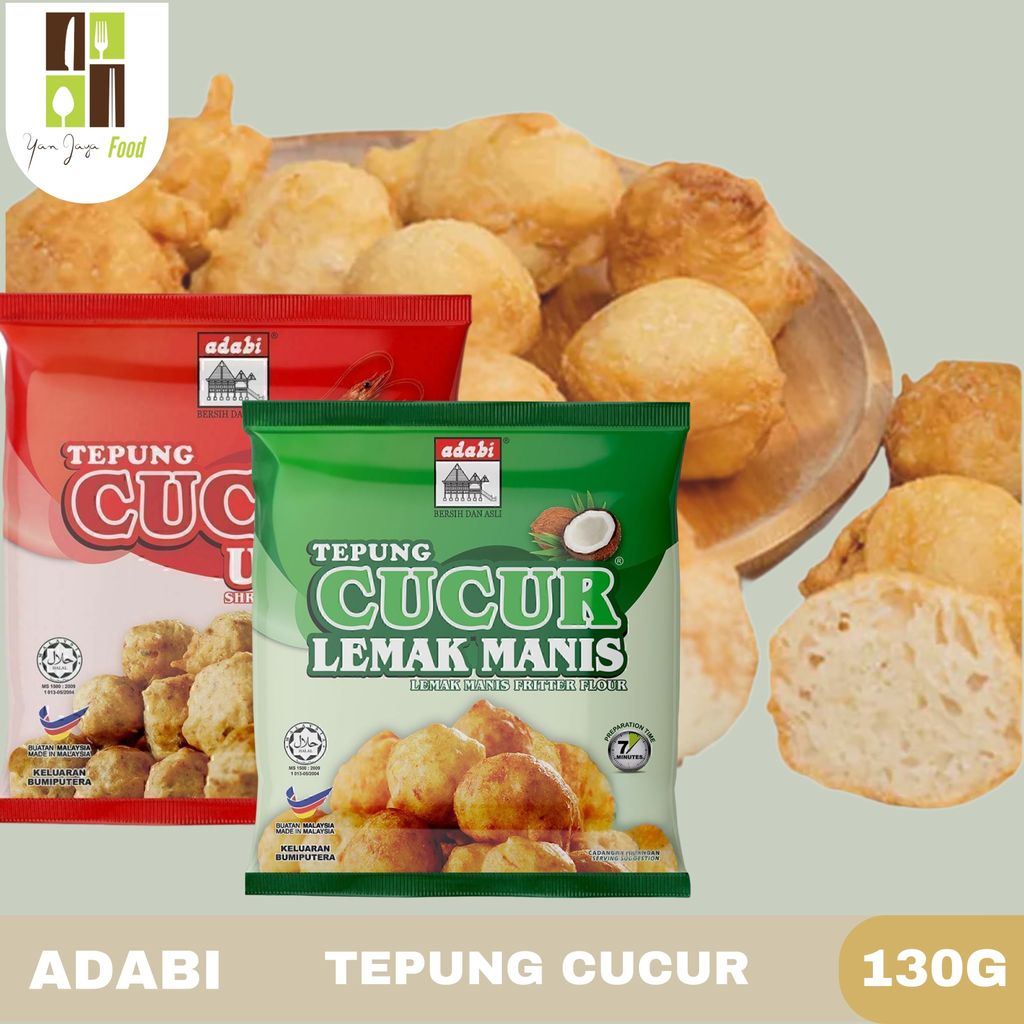 Adabi / Tepung Cucur 130g / Tepung Cucur Lemak Manis / Tepung Cucur Udang / Import