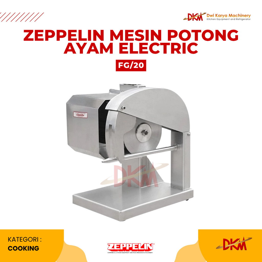 ZEPPELIN Mesin Potong Ayam Electric Zeppelin FG/20 | Mesin Pemotong Ayam Stainless Steel 100 Kg/Jam 