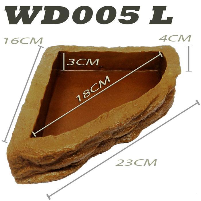 WD005 WATER DISH FEEDINGDISH WADAH MAKANAN MINUMAN ULAR CORNSNAKE BEARDED DRAGON BD DUNNER NAGA BERJ