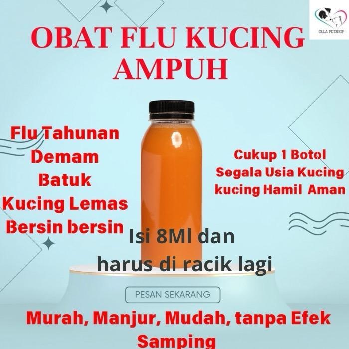 Obat Flu Kucing Ampuh Murah mengobati Batuk Demam Pilek kucing