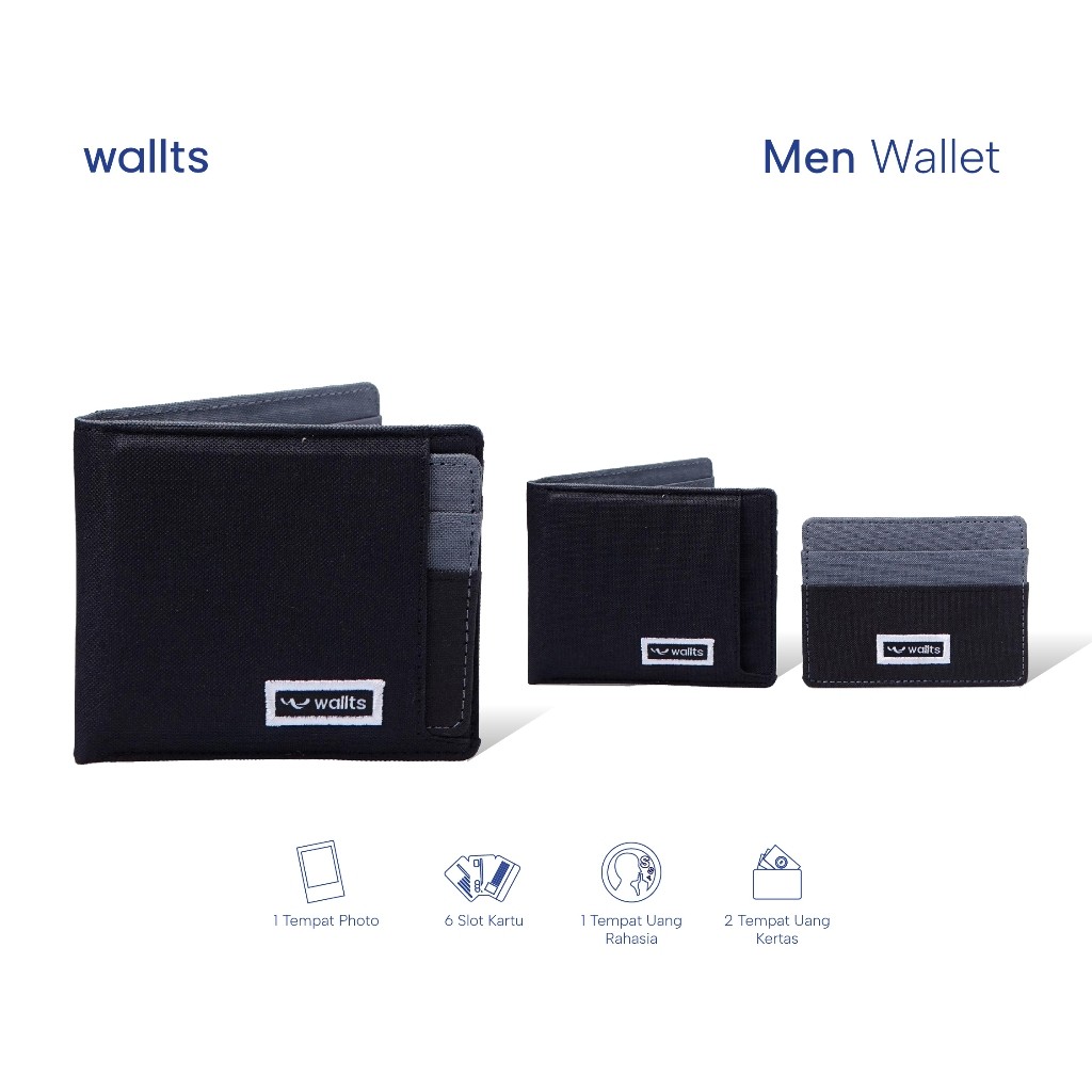 Theias|| Wallts Aster - Dompet Wallet Kartu Pria dan Wanita