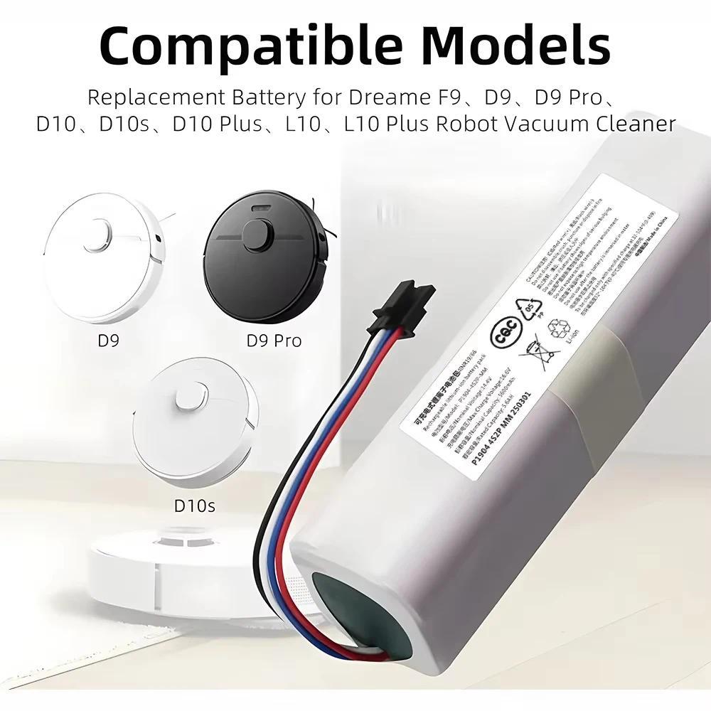 14.8V 6800mAh Battery for Xiaomi Mijia X10+PLUS B101CN OMNI 1S and Dreame F9 D9 L10 Pro Plus S10 S20
