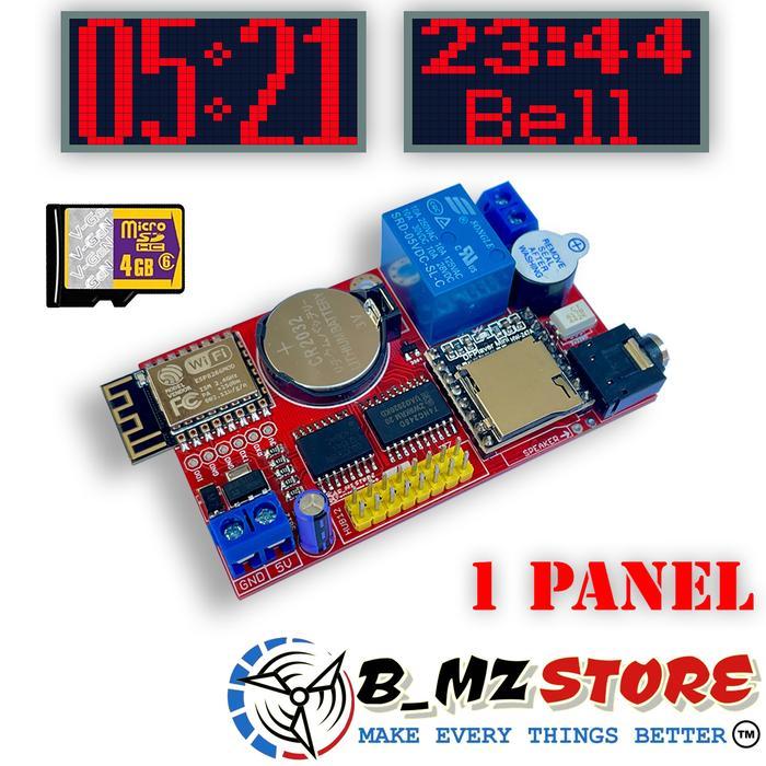 HOT PRODUK Controller Bel Sekolah Otomatis - Smart Bel - Bel Pabrik - Termurah - 1 Panel P10 Terlari