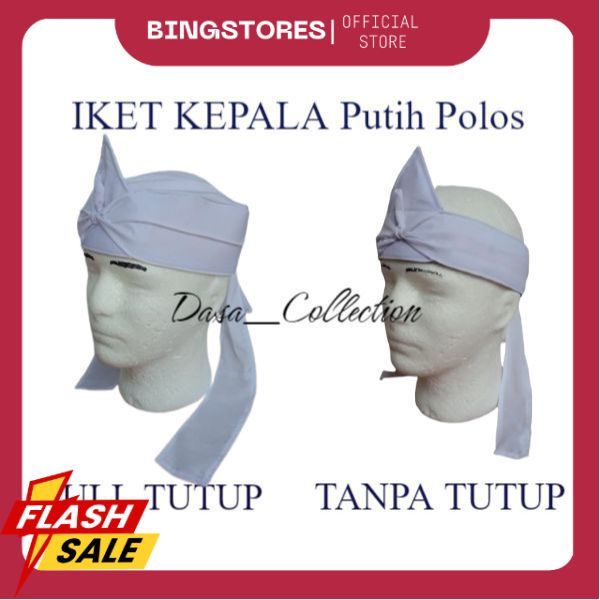 IKET KEPALA PUTIH POLOS - BLANGKON SUNDA DAN JAWA PUTIH POLOS - UDENG TERBARU PUTIH POLOS UP