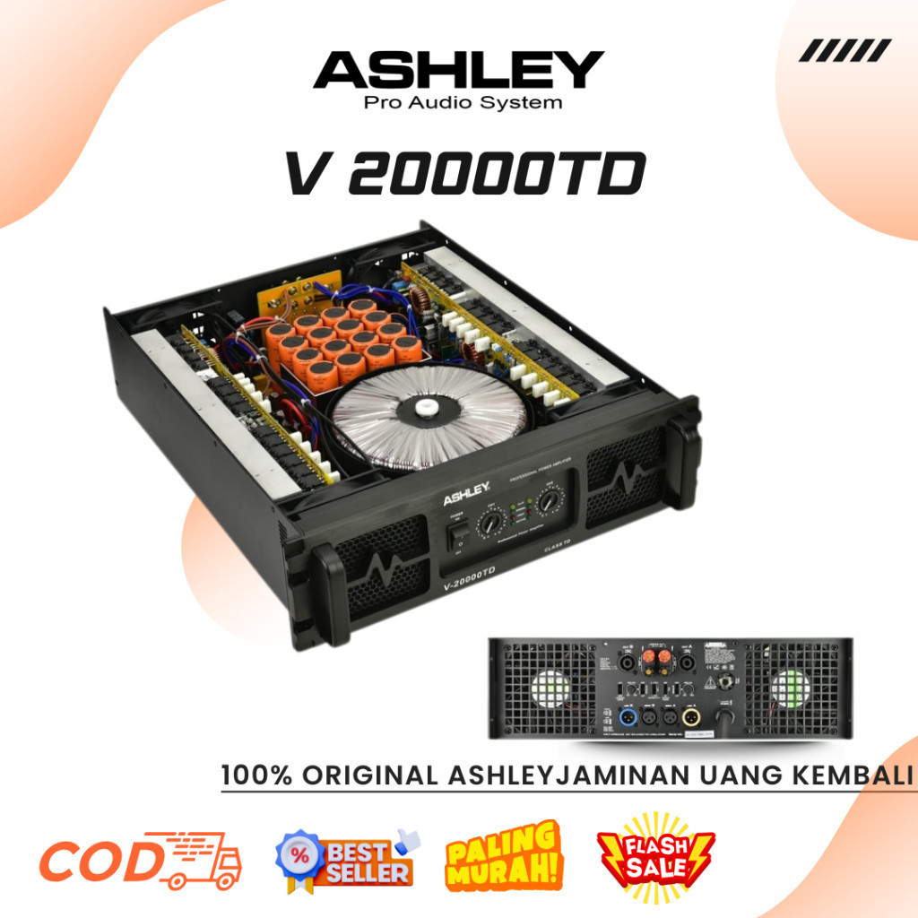 Power Ashley V 20000TD Professional Power Amplifier Class TD