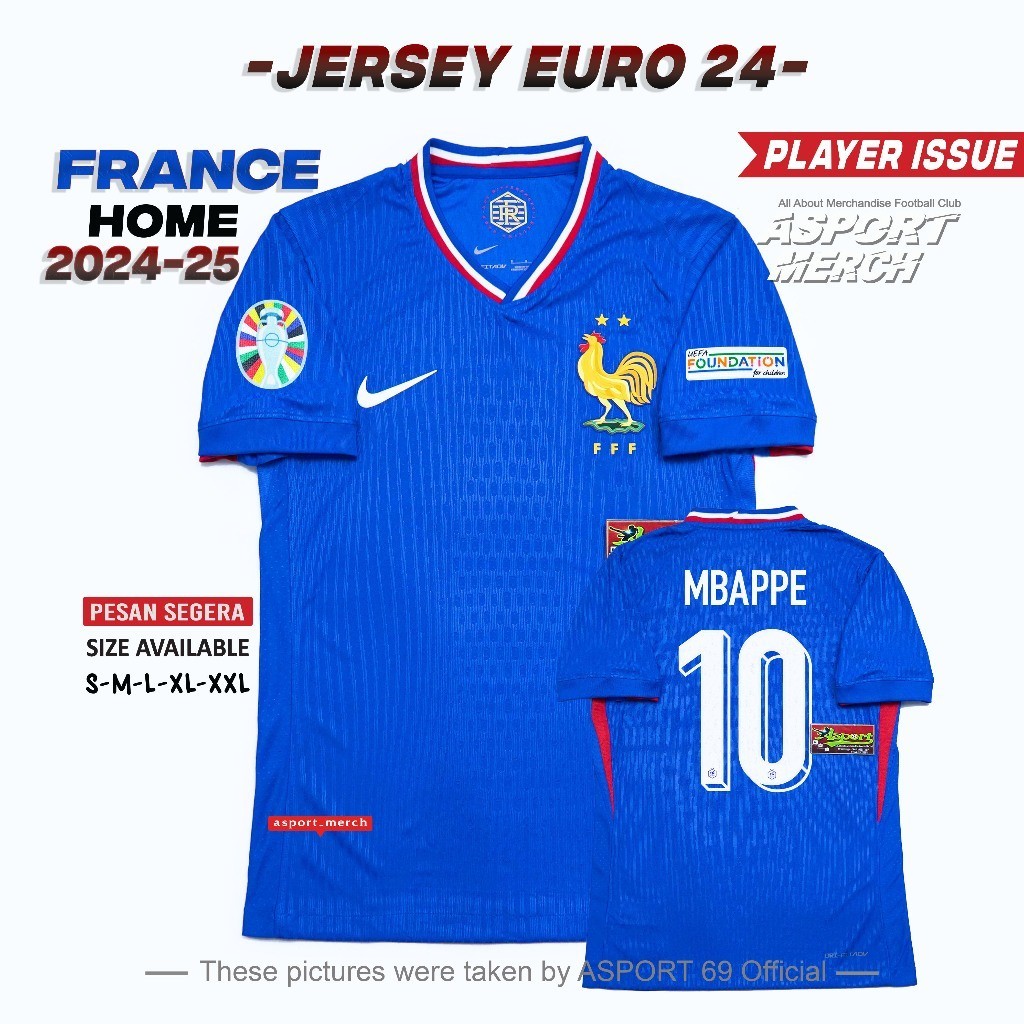 PLAYER ISSUE FRANCE HOME EURO 2024 2025 PRANCIS HOME 24 25