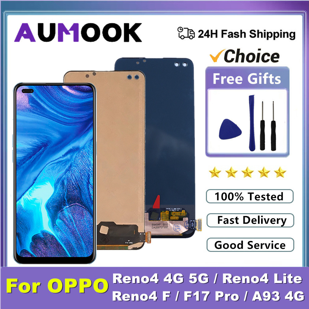 AMOLED Screen For Oppo A93 4G LCD splay For Oppo Reno4 4G 5G/Reno4 Lite/Reno4 F/F17 Pro LCD splay To