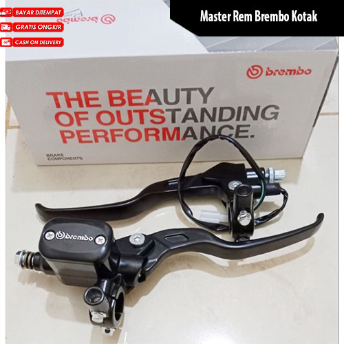 Master Rem / Rumah Rem Tabung Kotak 14MM Kiri Kanan 1Set Merk Brembo Universal Untuk Semua Kendaraan