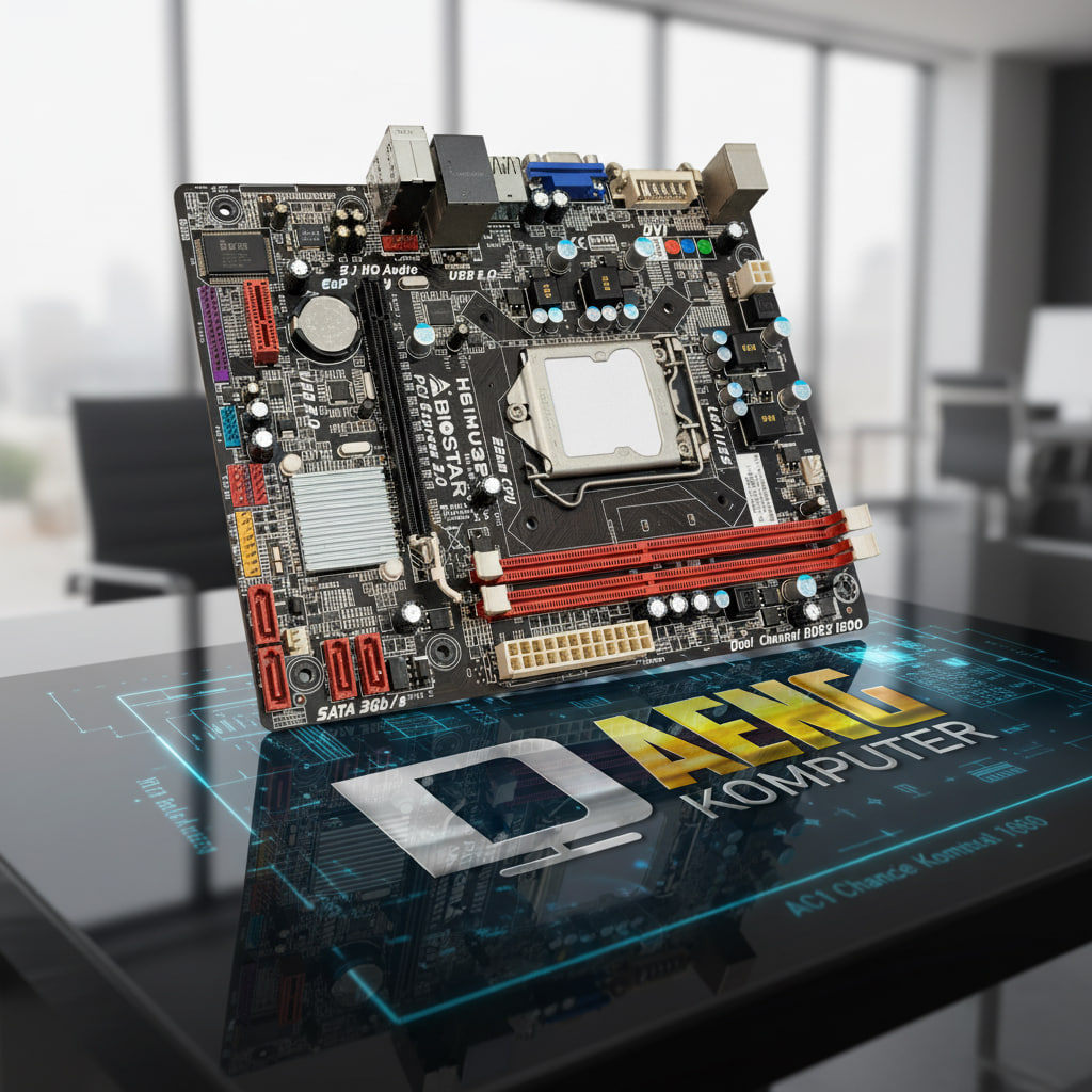 Motherboard PC Merk Biostar H61 H61MU3B Socket 1155 Daengkomputer