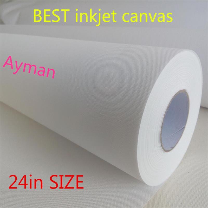 Inkjet Polyester Canvas Rolls 24"*30m Blank Matte/Glossy Printing Canvas