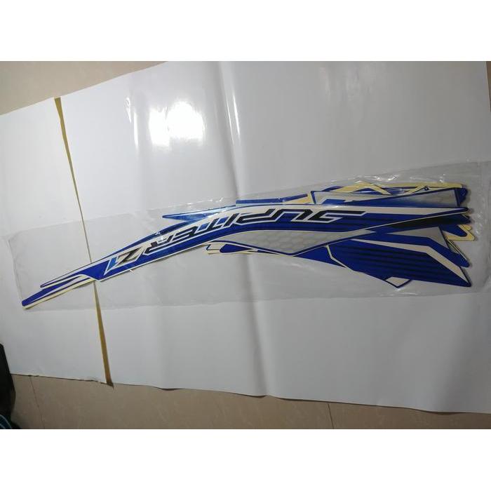 Stiker Bodi & Lis Body & Striping Jupiter Z1 2014 Biru