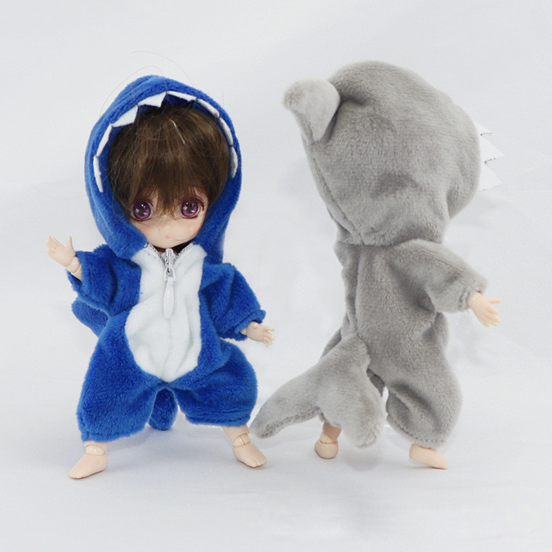Ob11 Doll Clothes Cute Animal Jumpsuit Hooded Pajamas for Ob11,obitsu11,holala,GSC,1/12bjd Doll Clot