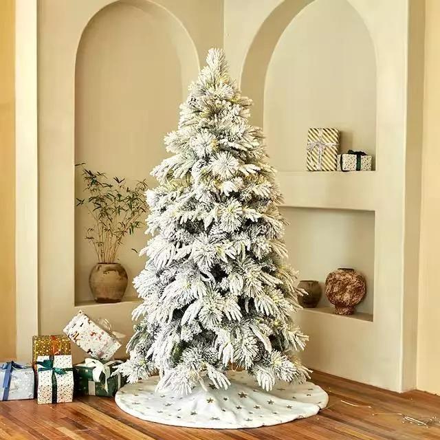 Yeraya Pohon Natal PE Jarum Premium Padat Snowing Wonderland 2127B 180cm 210cm 240cm Pohon natal pre