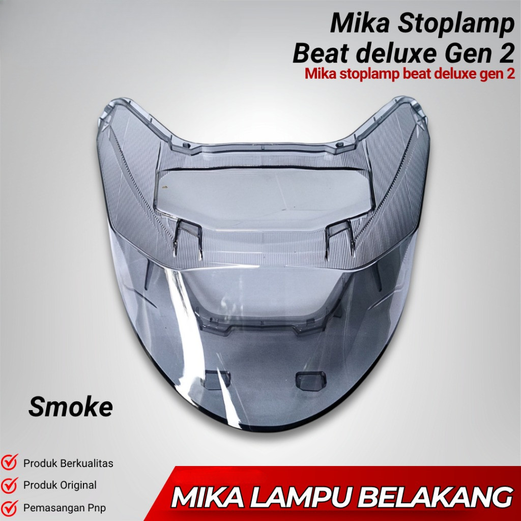 COVER MIKA LAMPU BELAKANG BEAT DELUXE GEN 2 MIKA STOPLAMP BELAKANG BEAT COVER LAMPU BEAT SMOKE