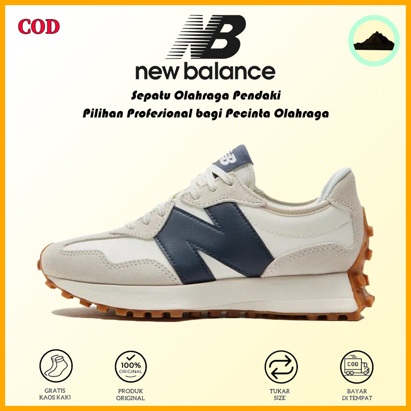New Balance 327 Klasik Retro, Kulit, Sepatu Lari Low-Cut, Cocok Untuk Pria Dan Wanita.