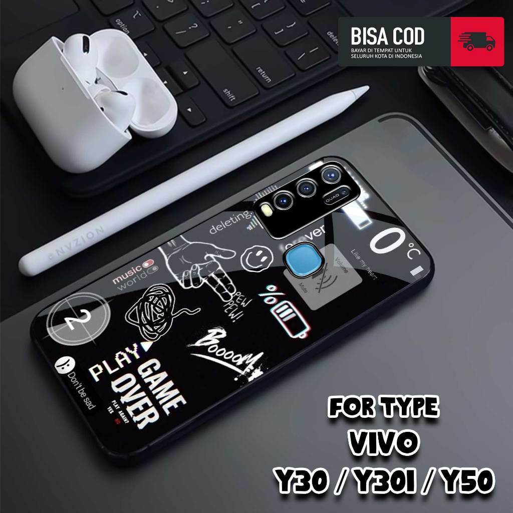 Case VIVO Y30 / VIVO Y30i / VIVO Y50 - Casing Vivo Y30 Y30i Y50 - MOTIF NASA TICKET - Hardcase Premi