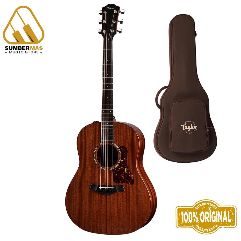 Taylor American Dream AD27e Grand Pacific Mahogany Acoustic Guitar w/AeroCase, Natural - Gitar Akust