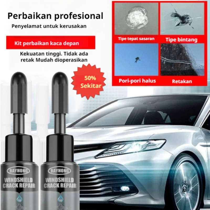 COD+Kirim Dalam 24 Jam  Beli 1 Gratis 1 Cairan Perbaikan Kaca Retak/em Kaca Retak Mobil Retak Panjan