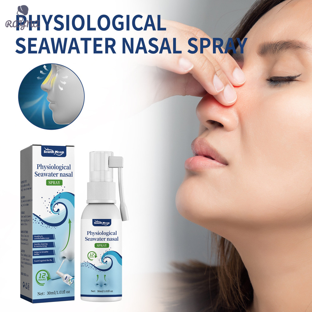 South Moon Physiological Seawater Nasal Spray - Pembersih Hidung Lembut - Meredakan Hidung Tersumbat