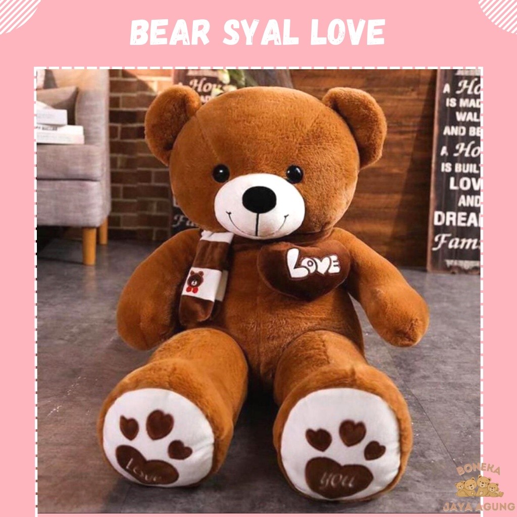 PROMO  BONEKA BERUANG JUMBO BONEKA TEDDY BEAR JUMBO BONEKA BEAR JUMBO 1 METER BONEKA BERUANG BESAR B
