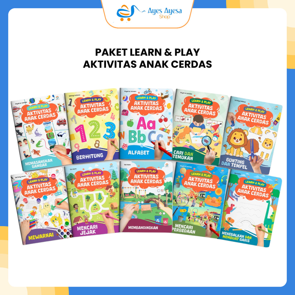 Ziyadbooks Official Buku Paket Tematik TK Learn & Play TK A Dan TK B Creative Activity Book Aktivita