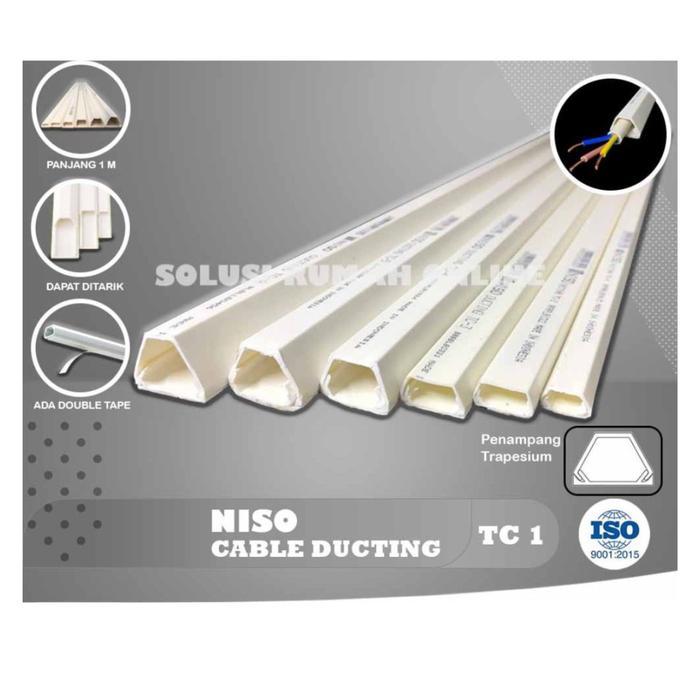promo Kabel Duct TC1 Niso Putih / Cable Duct / Kabel Protektor Niso TC 1 terlaris