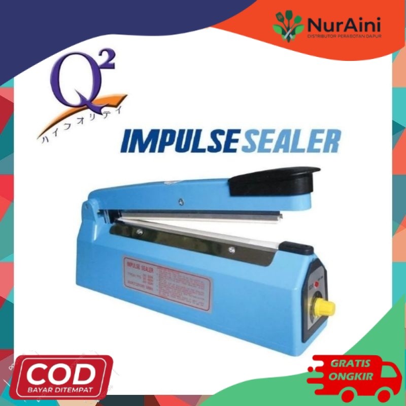 (CM) Impulse sealer Q-8200 mesin press plastik