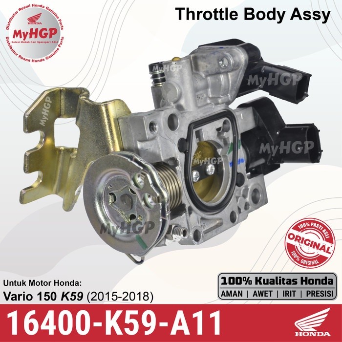16400K59A11 Throttle Body Assy - Vario 150 Old (2015-2018) ASLI ORI 16400-K59-A11 16400 K59 A11
