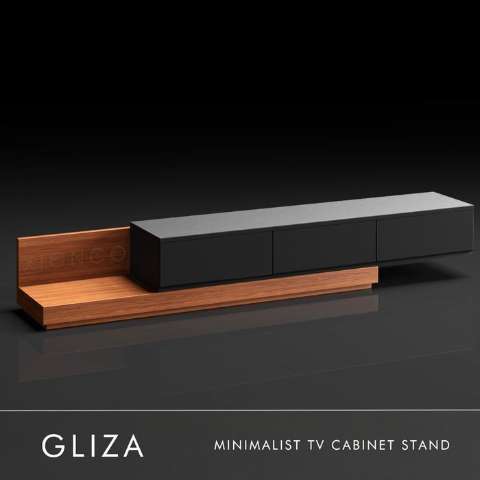GLIZA - TV Cabinet Stand / Meja TV Minimalis | XIONCO - Packing Plastik