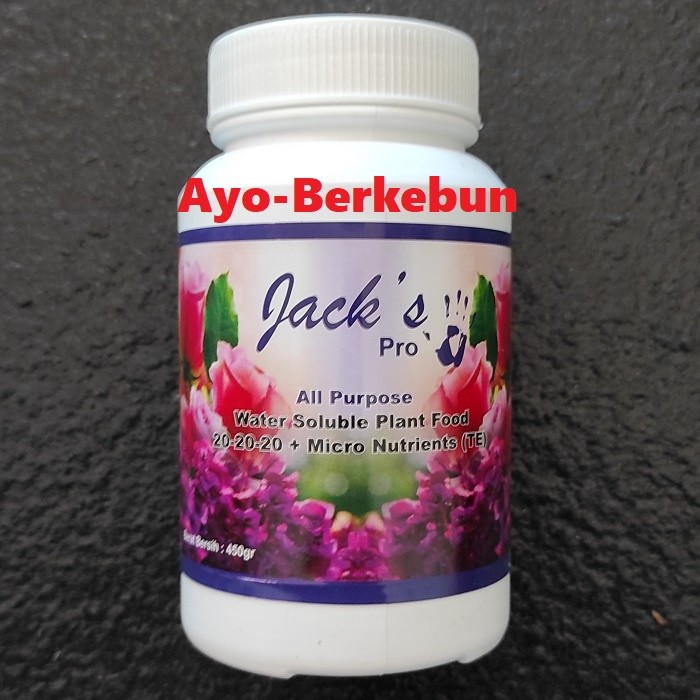 Alam|| Pupuk Jack`s 20-20-20 / Pupuk Jack Pro / Pupuk Anggrek / Pupuk Bunga Anggrek / Pupuk Jack`s P