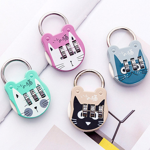 GEMBOK LOKER KOPER KODE ANGKA KARAKTER KARTUN LUCU / GEMBOK MINI PASSWORD LOCK UNTUK TAS & LOKER