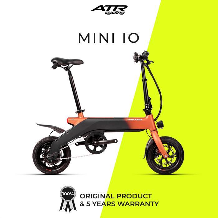 United Bike Sepeda Lipat Listrik E-BIKE MG12 MINI IO (20) BW-GN