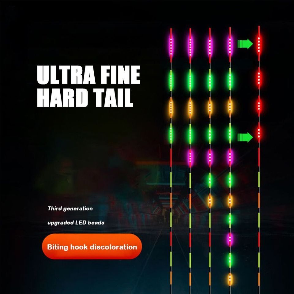 Super Bright LED Fishing Smart Float Top Luminous Ultra Sensitive Electronic Floats Buoy Induction N