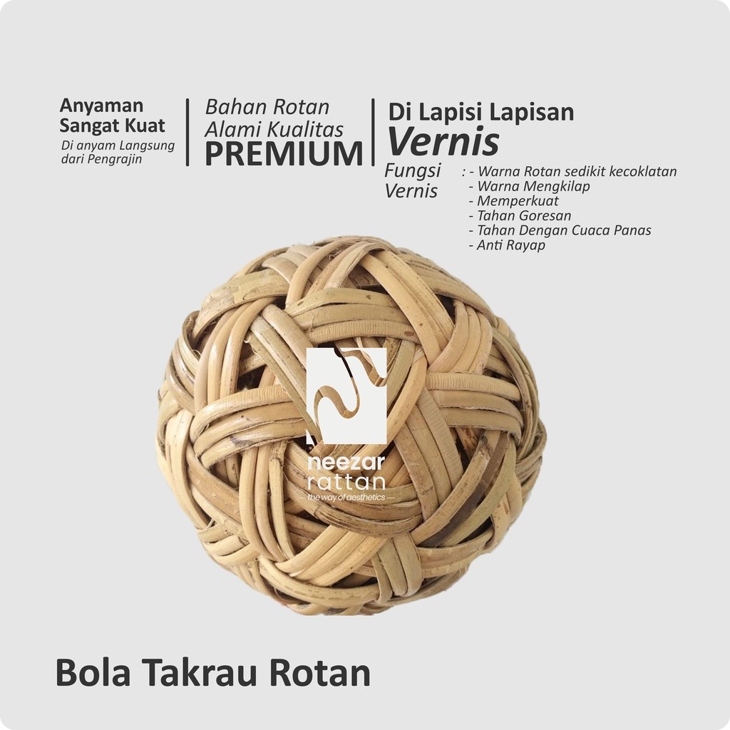 Bola Rotan Sepak Takraw dari Rotan asli Harga murah Bagus