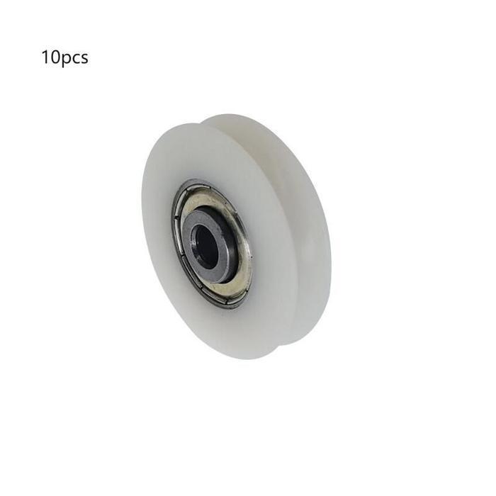 10pcs Roda Pagar Nilon Roda Gerbang Roda Katrol Bentuk U - 10pcs