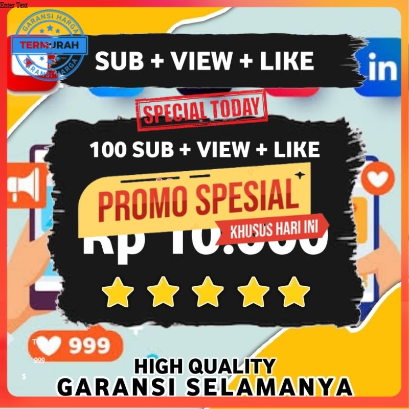 PROMO PROMO  SUBSCRIBERS YOUTUBE BONUS VIEW DAN JUGA LIKE PERMANEN | VIEWER YT NON DROP BERGARANSI B