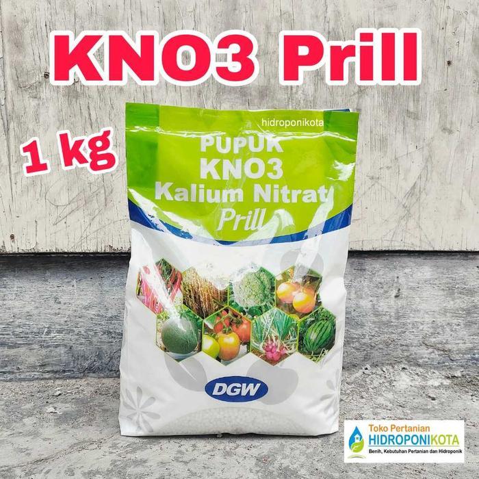 DGW - Pupuk KNO3 Prill DGW 1 kg - 100% ORI - kno3 putih - Kalium Nitrat untuk tanaman