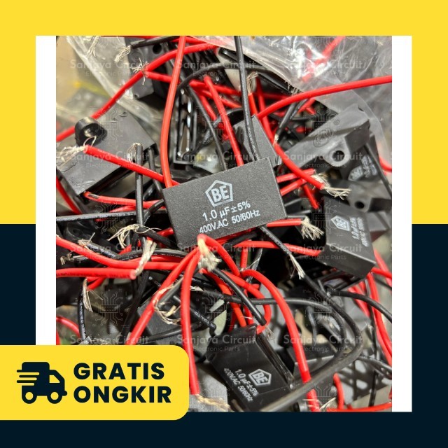 Kapasitor 1 UF Kipas Angin Fan Kotak Capacitor 1.0UF