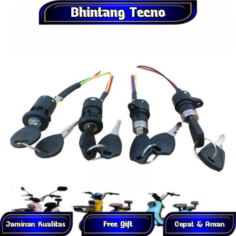 KUNCI KONTAK/LOCK SET SEPEDA LISTRIK