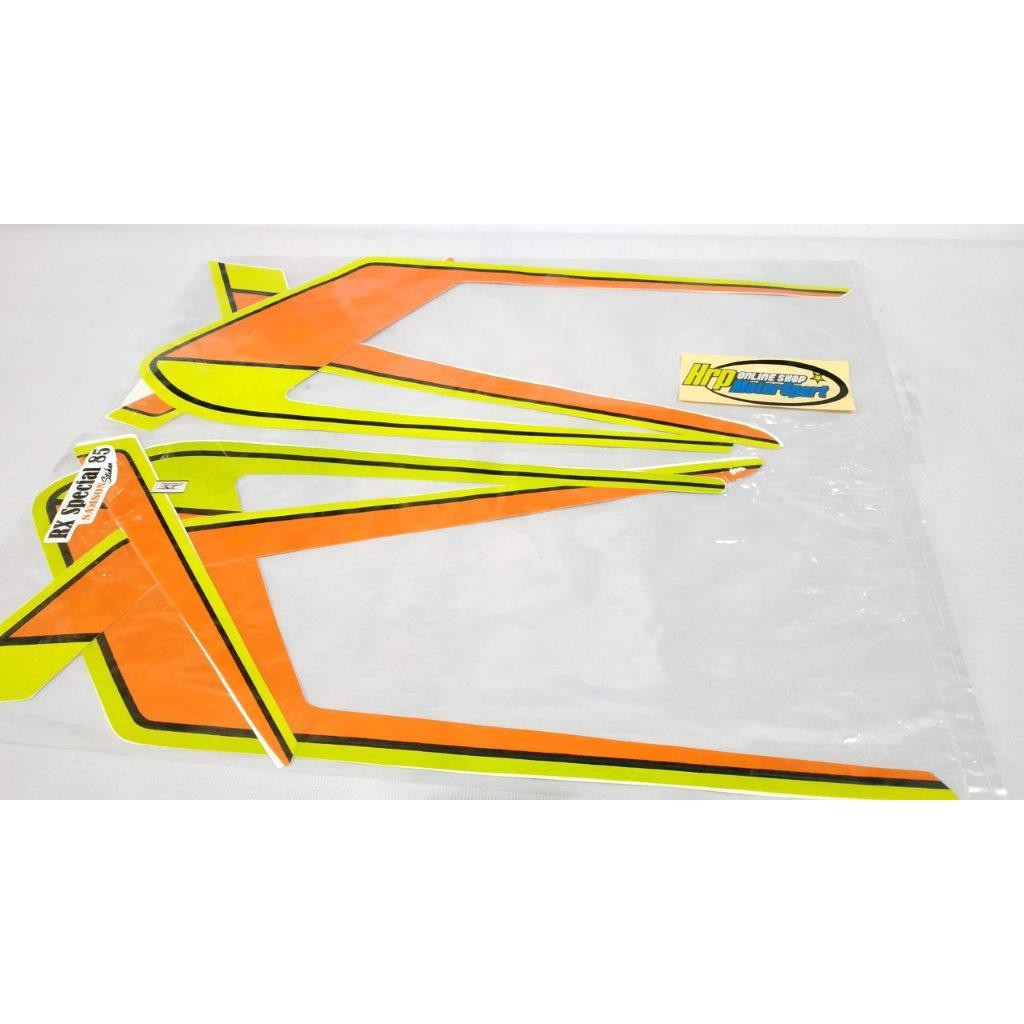 STIKER STRIPING RXS RX SPESIAL 1985 ORANGE HIGH QUALITY