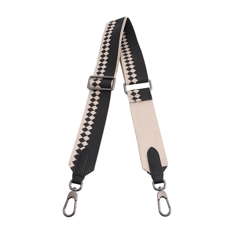 Canvas Shoulder Strap For Longchamp Hobo Replacement Black Grey Wide Crossbody Strap For Woman Handb