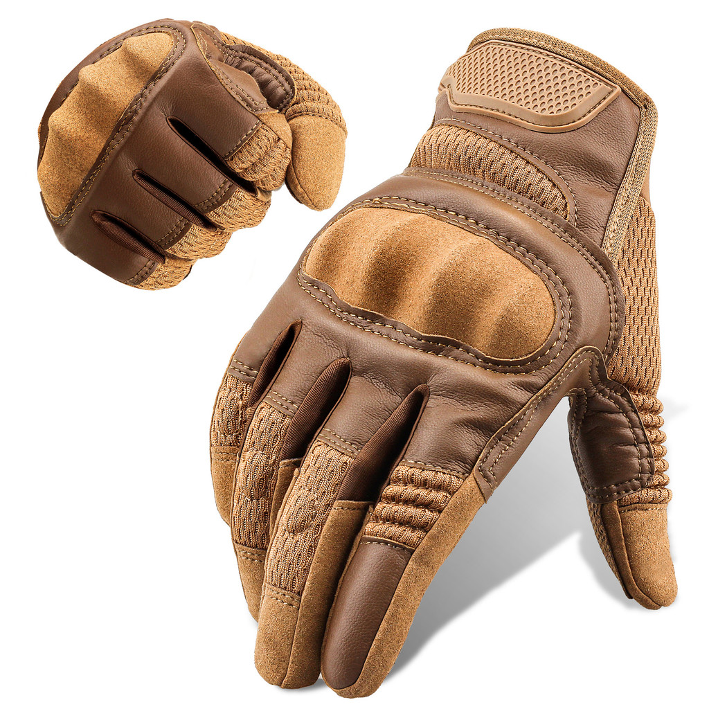 PU Leather Tactical Gloves Tou Screen Cycling Hard Shell Hiking Combat Hunting Airsoft Driving Bicyc