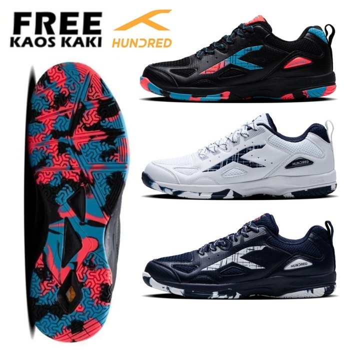 HUNDRED GALAXY Badminton Shoes - Sepatu Badminton Original Hundred