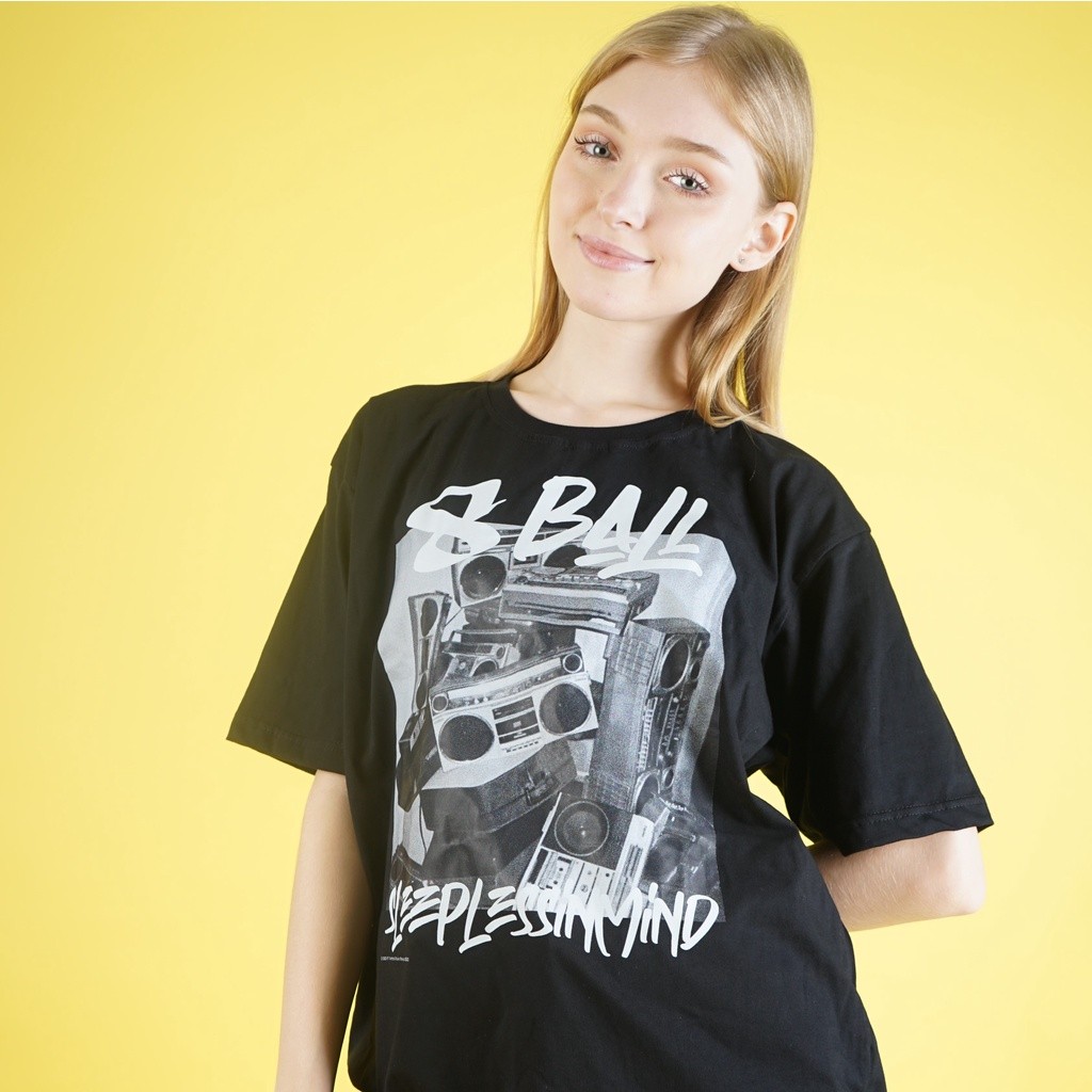 8 BALL BOOM BAP T-Shirt Pria Wanita