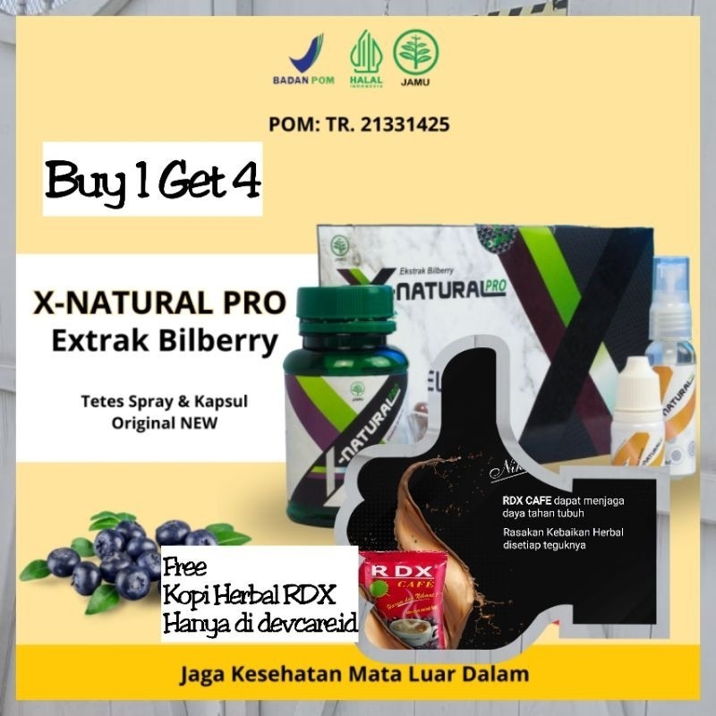 OBAT TETES MATA N SPRAY MULUT TERAMPUH X NATURAL PRO BUY 1 GET 4 FREE TAS LIPAT ATAU KOPI RADIX ORI 
