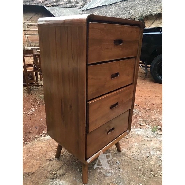 nakas laci kayu jati meja nakas retro meja nakas laci kayu jati