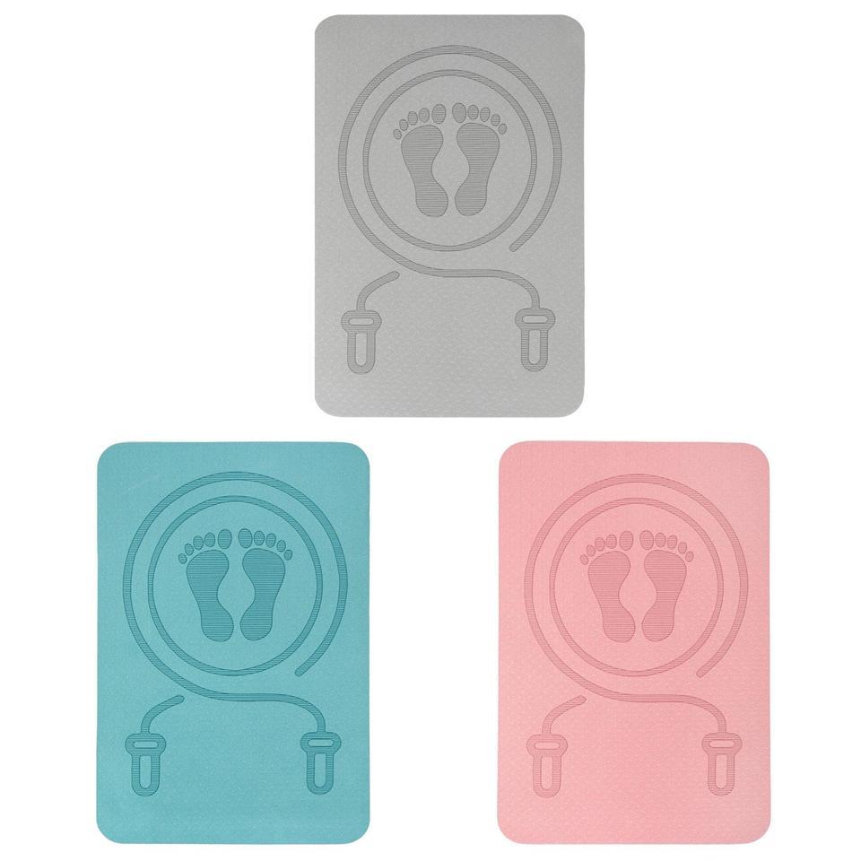 Jump Rope Mat Yoga Mat Antiskid Shock Absorption Rope Skipping Mat for Home Gym Pilates Workout Indo