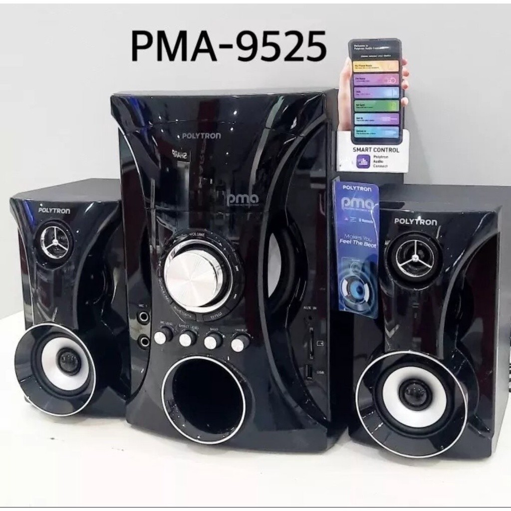 SPEAKER BLUETOOTH POLYTRON SPEAKER KARAOKE SPEAKER BLUETOOTH BASS SPEAKER BLUETOOTH KARAOKE PMA 9525
